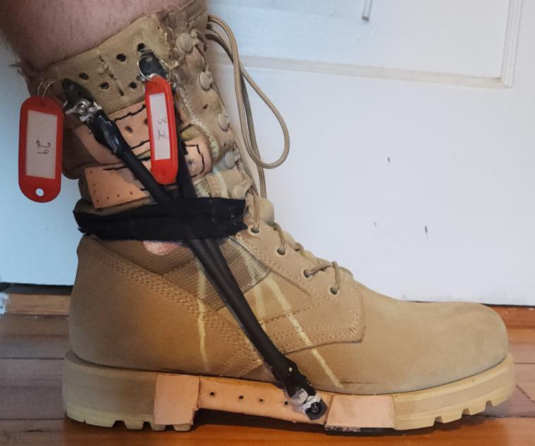 Boot-integrated dual-RAT ankle protection prototype